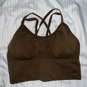 Brown nvgtn sports bra